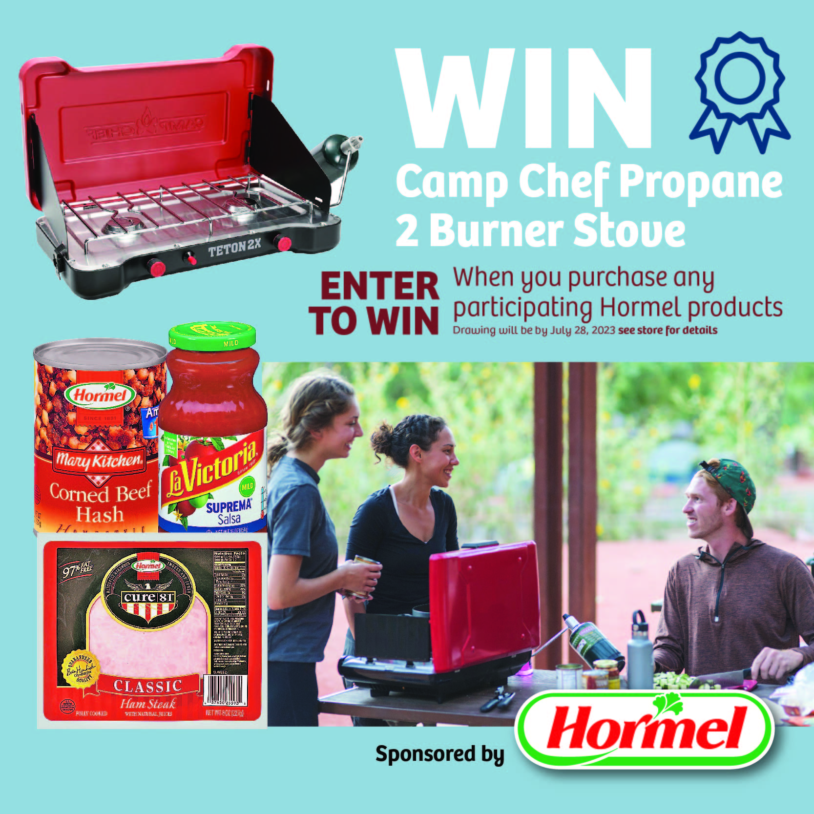 Enter to Win a Camp Chef Propane Stove with Hormel Products! Macey's