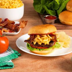 Mac & Cheese Bacon Burgers - Cory's Valley Market