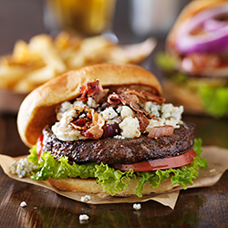 Red, White, and Bleu Burger - Rosebud Foods